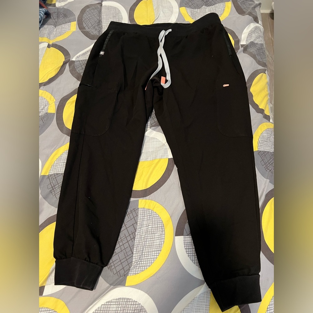Black Jogger Pants with Drawstring